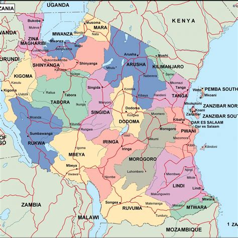 Explore maps map directory contributors add map!sign in / up. tanzania political map - Netmaps. Mapas de España y del mundo