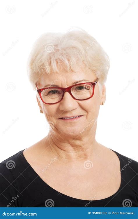Portrait Of An Old Woman In Eyeglasses Royalty Free Stock Image Image 35808336