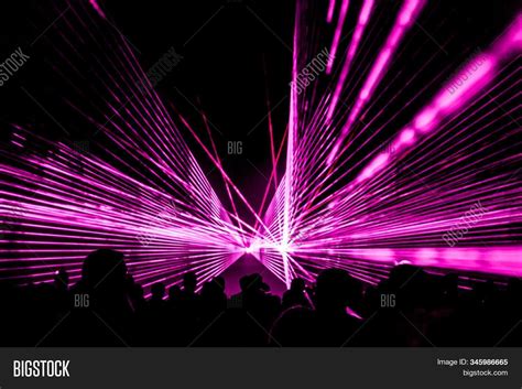 Pink Laser Show Image And Photo Free Trial Bigstock