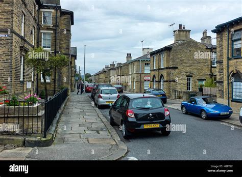 Houses And Streets In The Heritage Village Of Saltaire Stock Photo Alamy