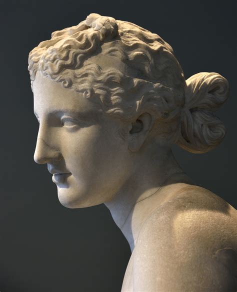 Statue Of Aphrodite Signed By Menophantos Close Up Rome Roman
