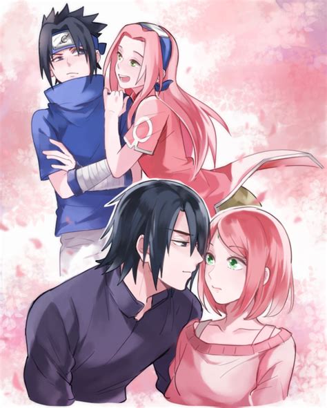 Sakura And Sasuke Cute Wallpaper