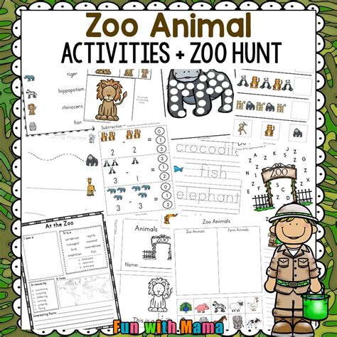 Zoo Animal Activities For Preschoolers Kindergarteners Artofit