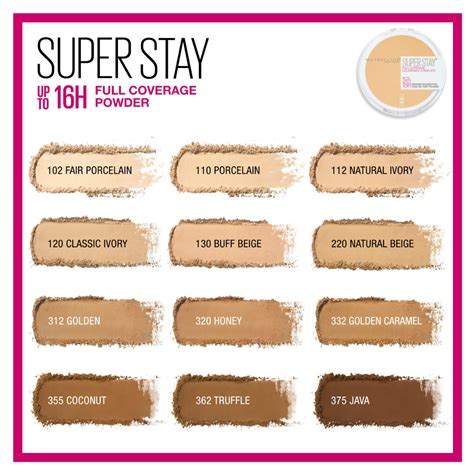 Superstay Full Coverage Powder Foundation Makeup Maybelline New York
