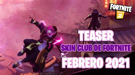 Epic Games Publica Un Teaser Del Skin Del Club De Fortnite De Febrero