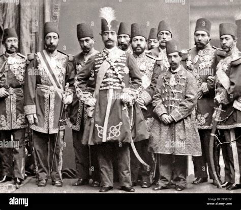 Late 19th Century Photograph Shah Of Persia On Visit To Britain 1870