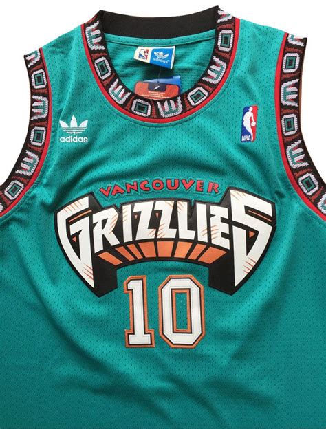 Nba Vancouver Grizzlies Mike Bibby 10 Mens Home Jersey Adidas Sewn