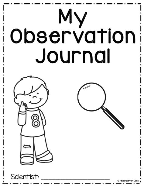 Science Observation Journal Pages By Teach Simple