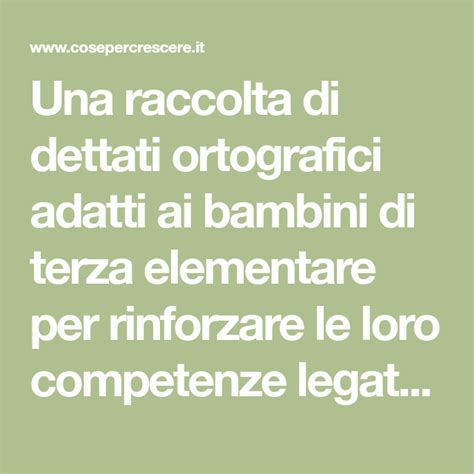 Fare errori nei dettati ortografici a scuola è spesso una delle più grandi paure degli alunni, soprattutto il soggetto è plurale: Una raccolta di dettati ortografici adatti ai bambini di ...