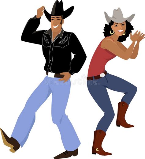 Western Country Line Dance Stock Vector Illustration Of Bluegrass