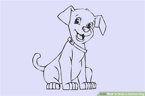 6 Easy Ways To Draw A Cartoon Dog With Pictures Wikihow