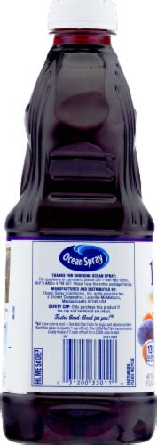 Ocean Spray No Sugar Added 100 Cranberry Concord Grape Juice 60 Fl