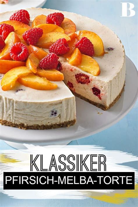 Butter, zucker und salz verrühren. Pfirsich-Melba-Torte | Rezept | Pfirsich melba ...