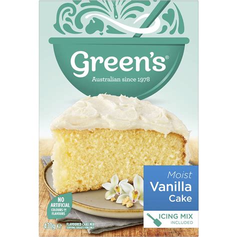 Greens Cake Mix Traditional Vanilla 470g Woolworths