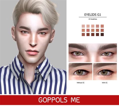 Gpme Eyelids G1 Sims The Sims 4 Skin Sims 4