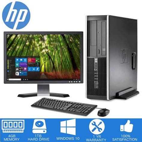 Hp Elite Desktop Computer Pc Intel Core 2 Duo 4gb
