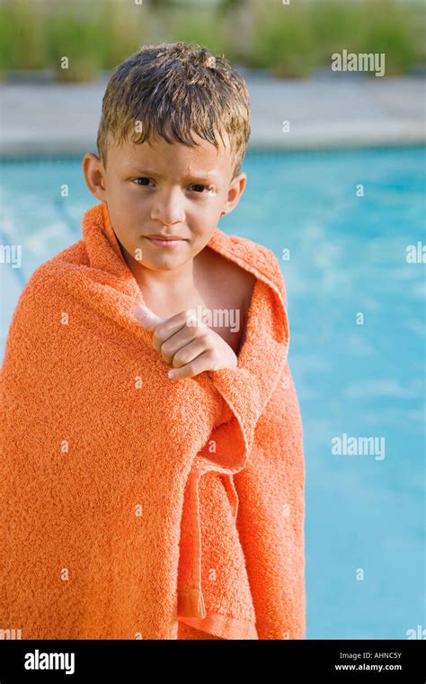 Boy Towel Wrapped Drying Hi Res Stock Photography And Images Alamy