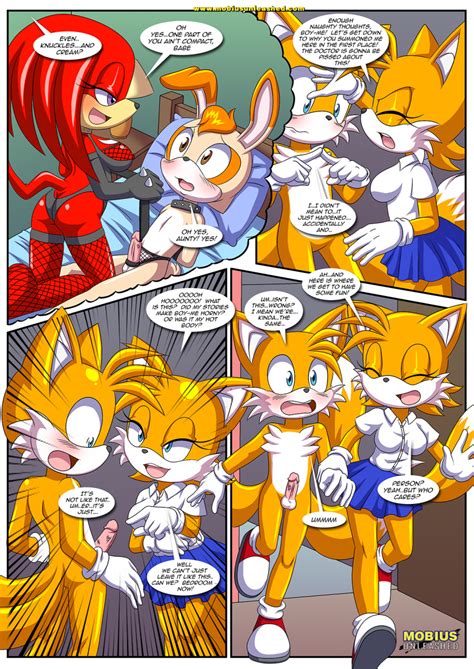 Rule 34 Ass Balls Bbmbbf Blush Breasts Comic Comic Page Female Knuxy The Echidna Male Mobius