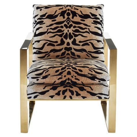 Sold and shipped by spreetail. Tiger Print Armchair - Allissias Attic | Print armchair ...