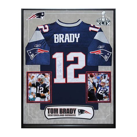 Signed Framed Jersey Tom Brady World Class Athletes Touch Of