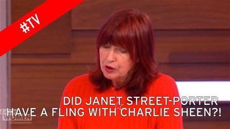 Janet Street Porter Reveals Snog With Charlie Sheen As Actor Confirms