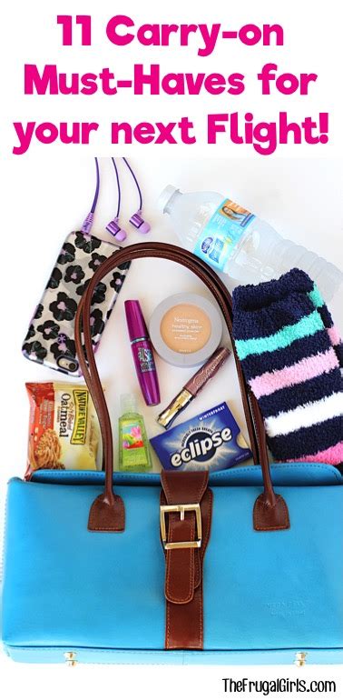 11 Carry On Must Haves For Your Next Flight The Frugal Girls