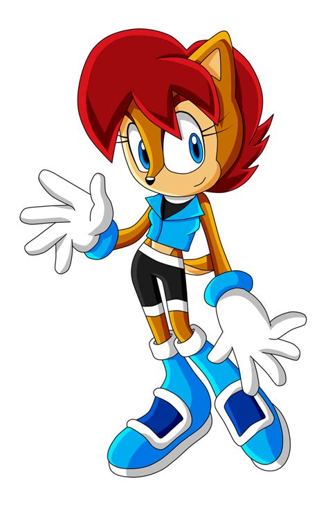Sonic X Sally Redesign Sonic Sally Acorn Sonic Fan Characters