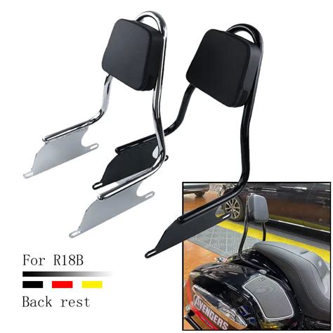 Motorcycle Fit R18 B Accessorie Passenger Backrest Rear Seat Sissy Bar Cushion Pad For Bmw R18b