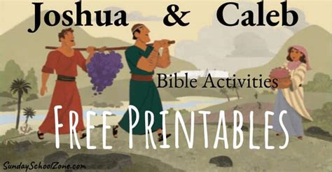 Free Printable Joshua Bible Activities On Sunday School Zone