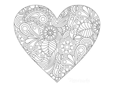 Printable Coronary Heart Coloring Pages For Adults Self Help And Recovery
