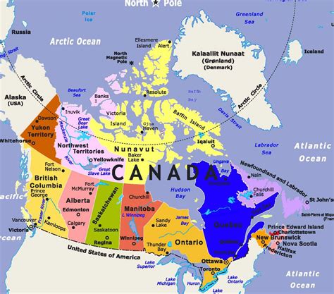 Elgritosagrado11 25 Awesome Canada Map Labelled