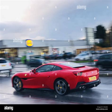 Ferrari Portofino Derby Uk Stock Photo Alamy