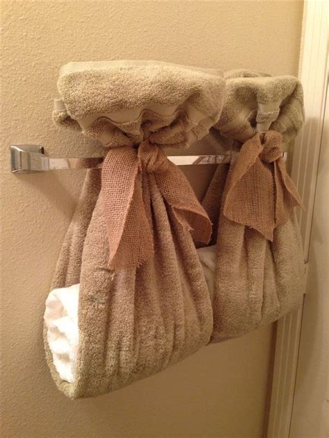 Why fold a towel one way to store it, then have to refold it to hang neatly on the towel bar in your bathroom? 20 Bathroom towel Design Idea in 2020 | Bathroom towel ...