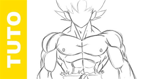 Comment Dessiner Le Corps De Goku Dbz Les Muscles Youtube