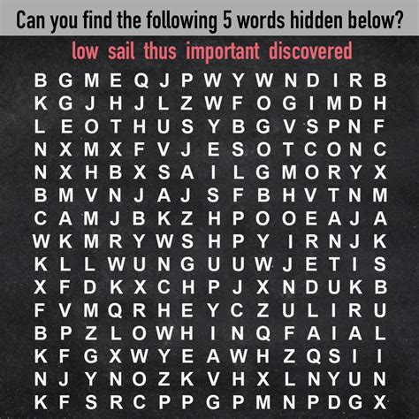 Can You Find The 5 Hidden Words In This Random Letter Puzzle Expert