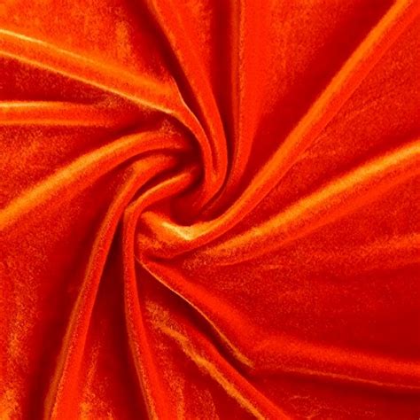 5 Yard Block Fabric Orange Velvet Fabric By The Yard Sewing Fabric