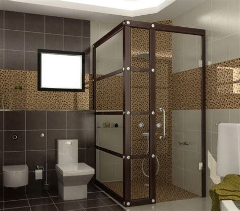 Bathroom tile design, brown tile. 18 Sophisticated Brown Bathroom Ideas | Home Design Lover