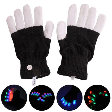 Adeeing 15led Dynamic Street Dance Luminous Gloves R2016 Glowing