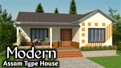 Modern Assam Type House Design ধুনীয়া ঘৰ Assam Type House Front