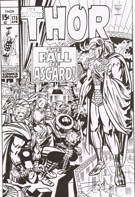 Capns Comics Unpublished Four Thor Covers By Jack Kirby Jack