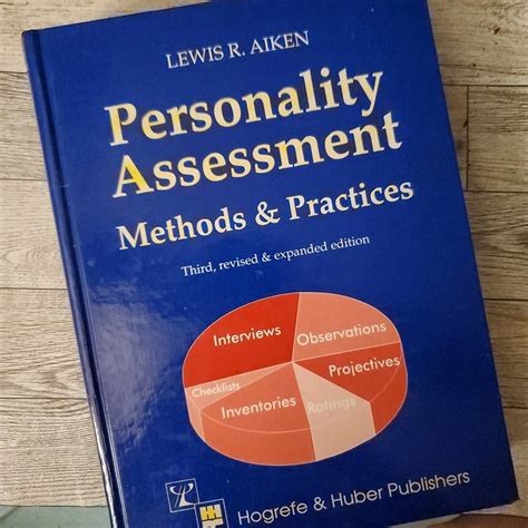 Personality Assessment By Lewis R Aiken Hardcover Pango Books