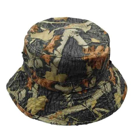 Hunting Camp Camo Jungle Bucket Hat Capsmith Mens Caps