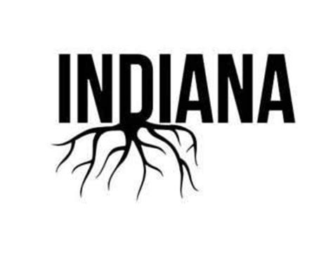 Indiana State Roots Vinyl Car Decal Bumper Window Sticker Any Etsy