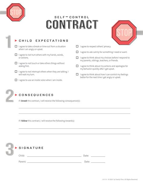 Free Printable Contracts For Kids And Teenagers Imom