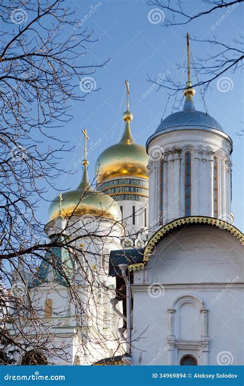 Domes Of The Churches Stock Photo Image Of Kremlin Russian 34969894