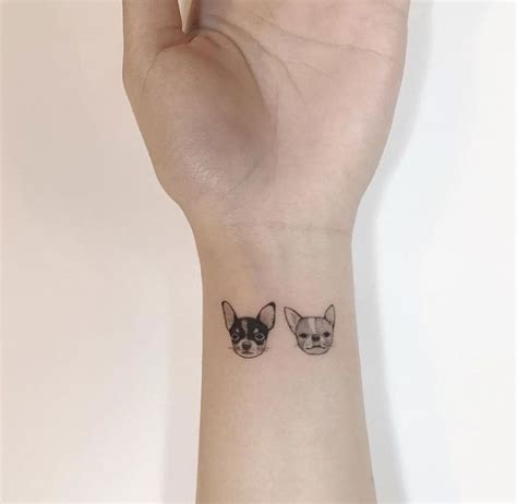 99 Minimalist Chihuahua Outline Tattoo L2sanpiero