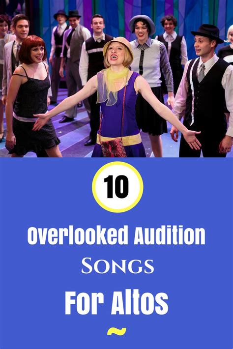 10 Overlooked Audition Songs For Altos - Theatre Nerds | Audition songs
