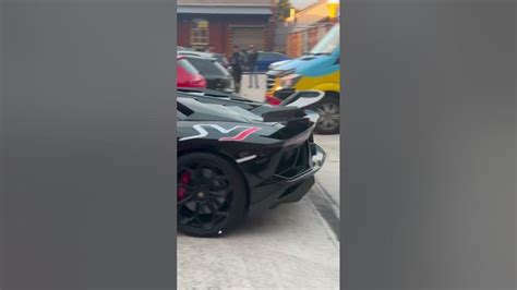 Lamborghini Aventador Svj Loud Revs Spitting Flames Youtube