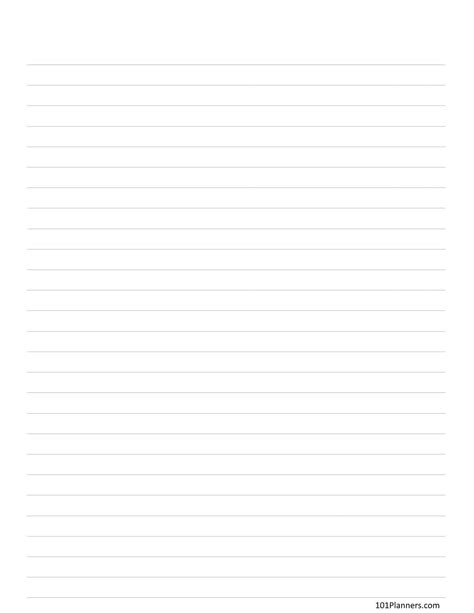 Printable Lined Paper No Margin Get What You Need For Free