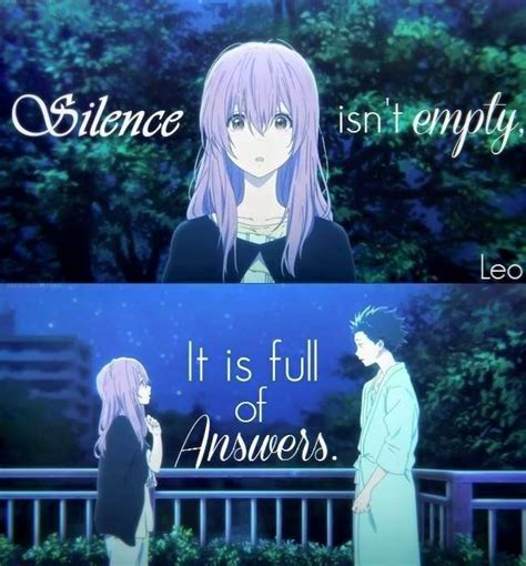 Looking for information on the anime koe no katachi (a silent voice)? Silent Voice Anime Quotes